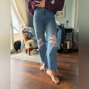Levi’s ribcage straight ankle jeans